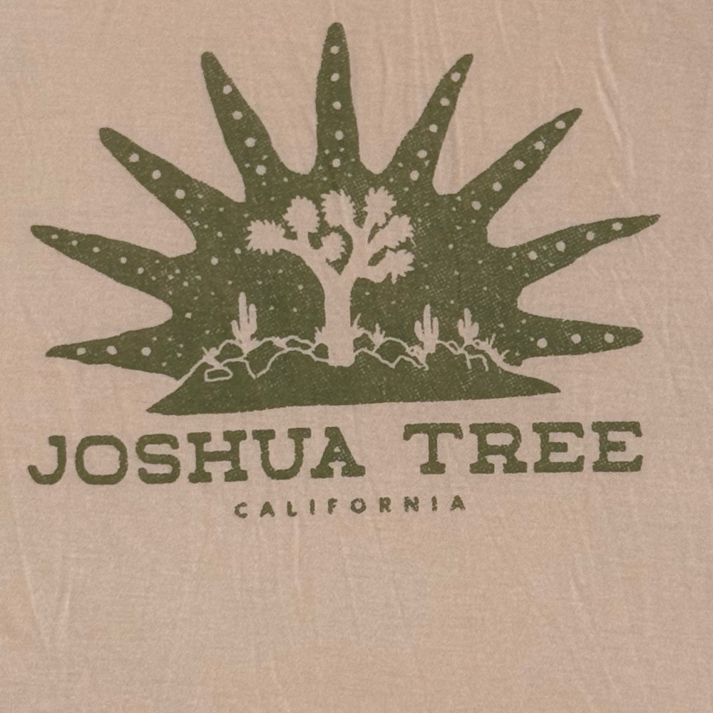 Junk Food Clothing Joshua Tree Logo Sleeveless Tee in Spanish Villa Sz S - Picture 8 of 10